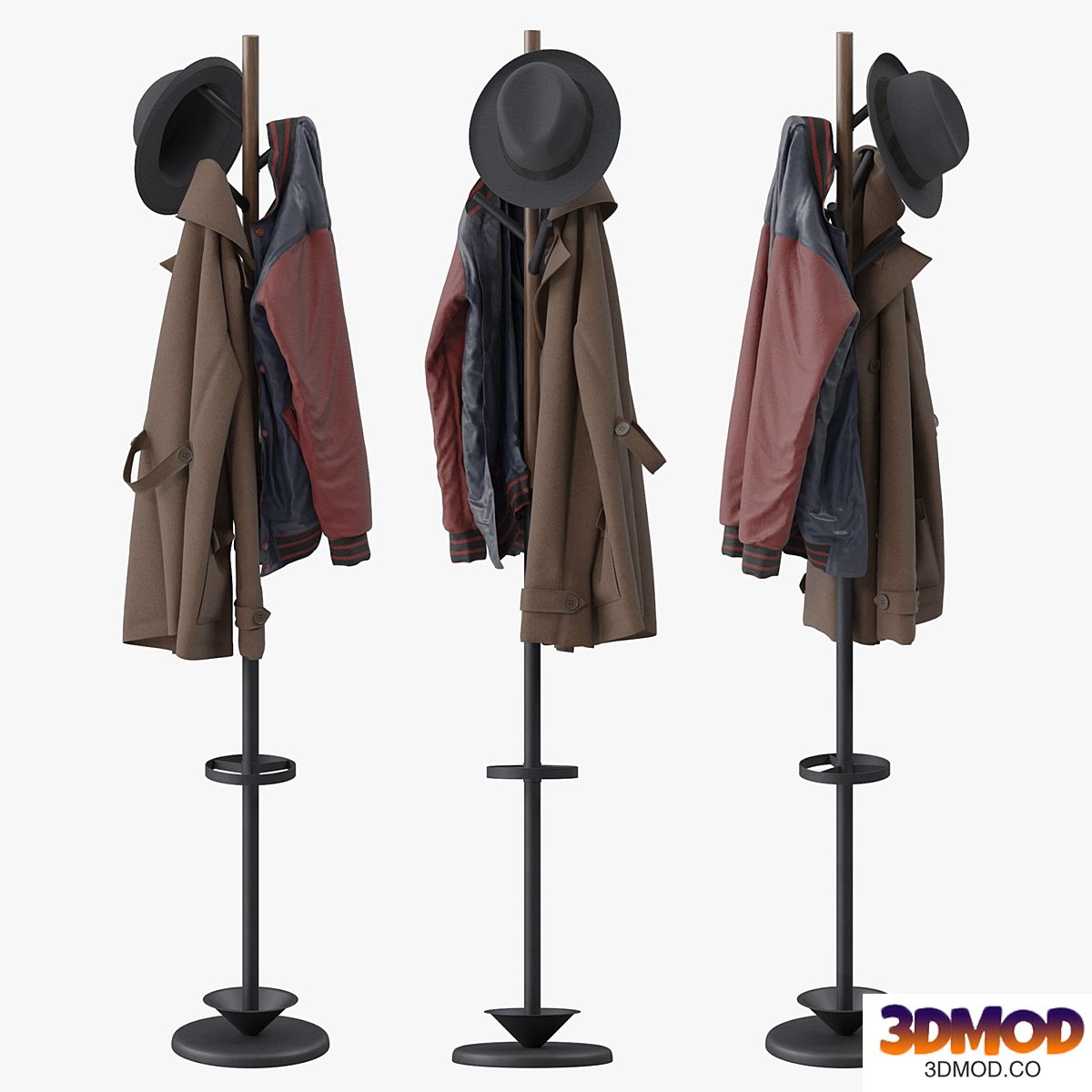 Coat Rack with Umbrella