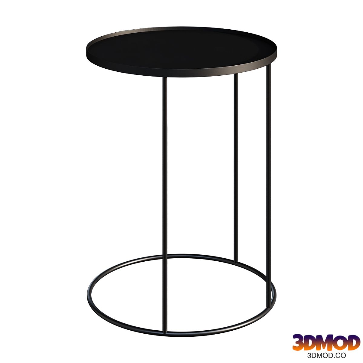 Coffee table ROUND TRAY ETHNICRAFT BIJZETTAFEL coffee table
