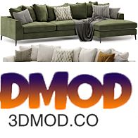 Meridian large chaise sofa