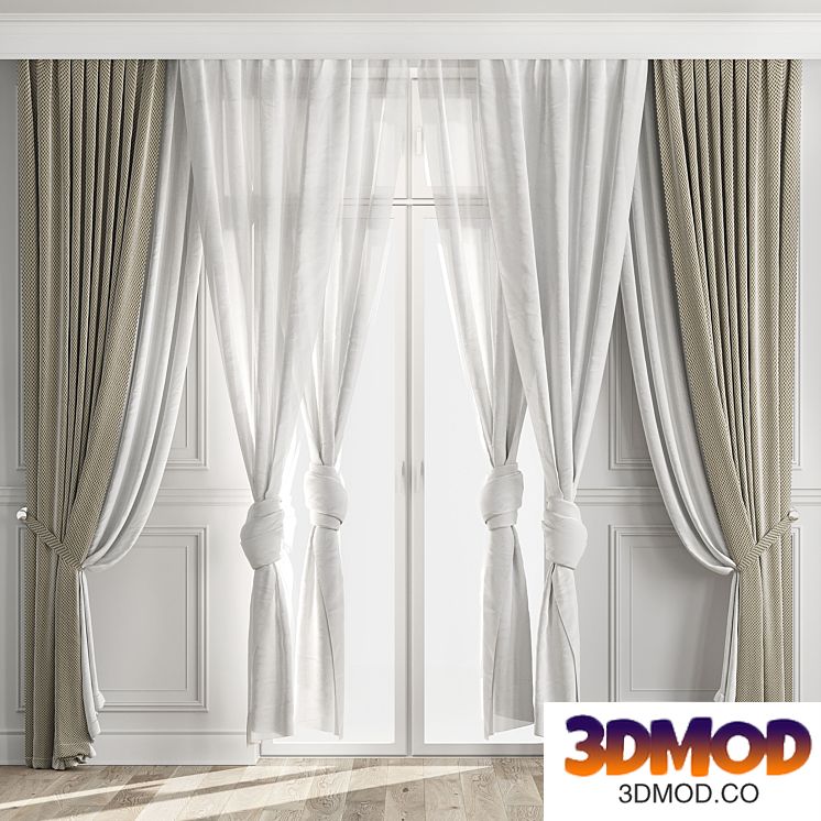 Curtains with balcony doors 512C