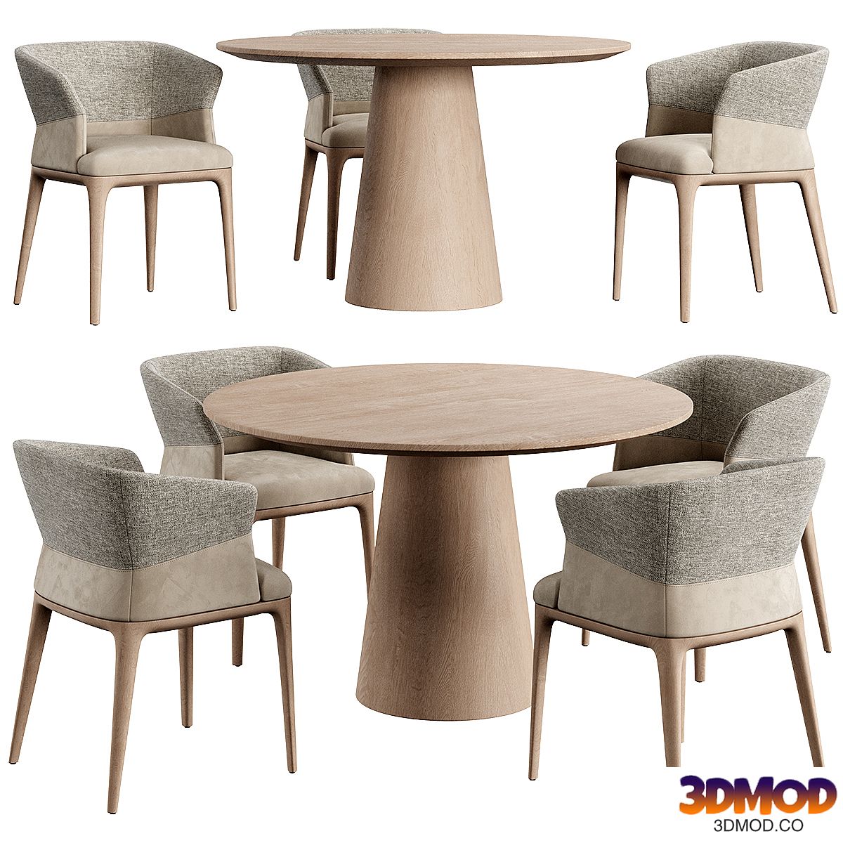Quad Chair Konyshev Dinning Set