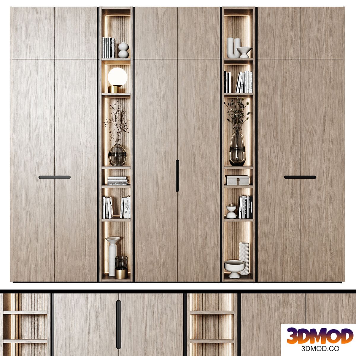 Modular wardrobes in modern style 67