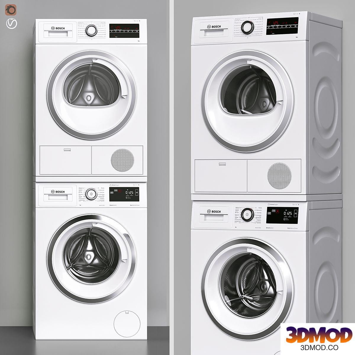 BOSCH washing machine and dryer