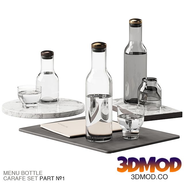 136 dishes decor set 09 MENU Bottle Carafe by Norm P01