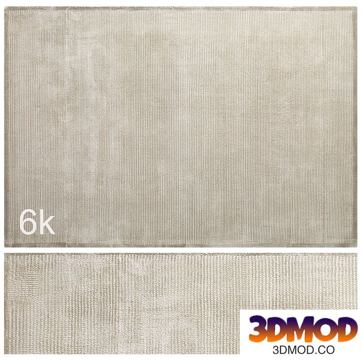 Carpet set 24 - Beige Wool Rug / 6K