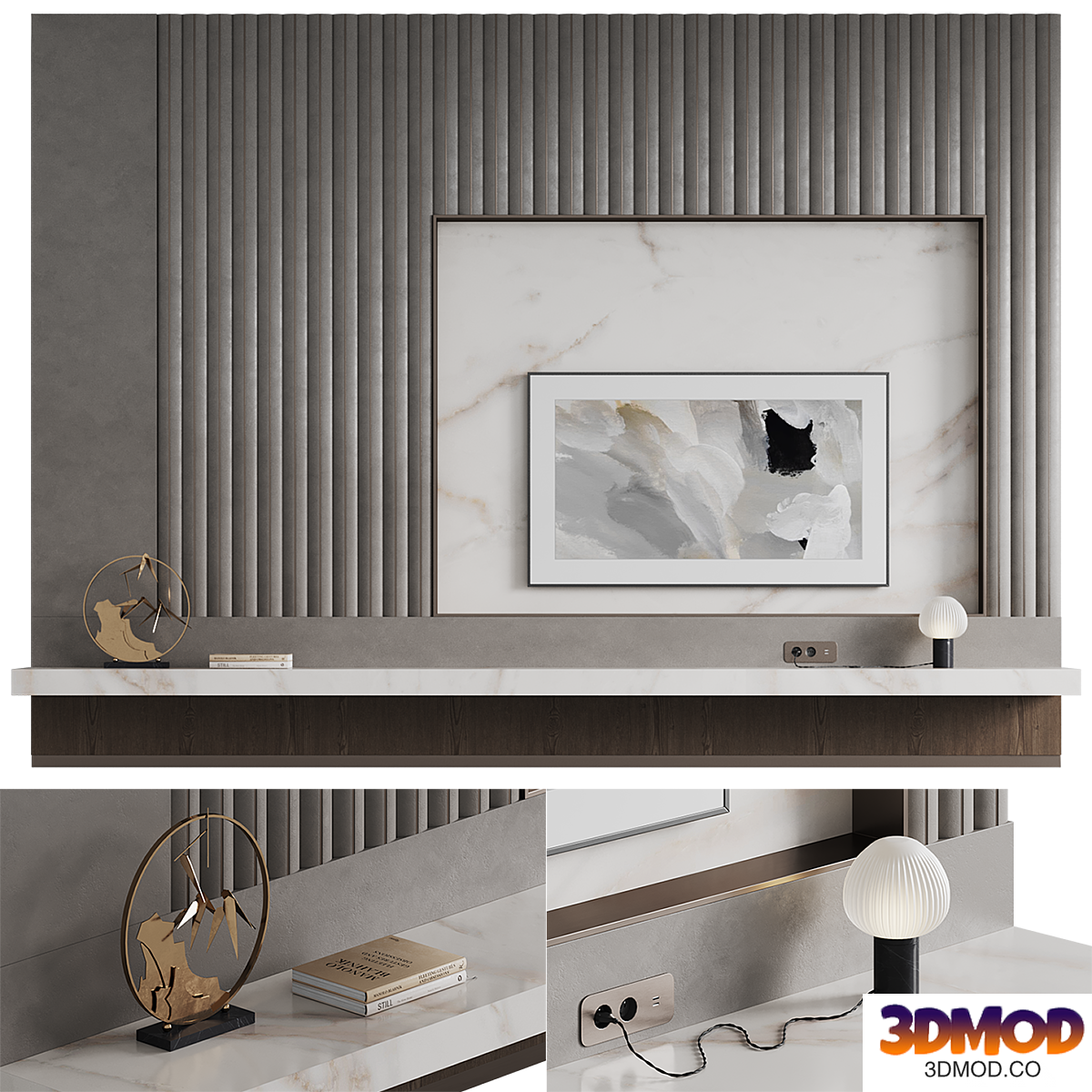 TV wall Modern