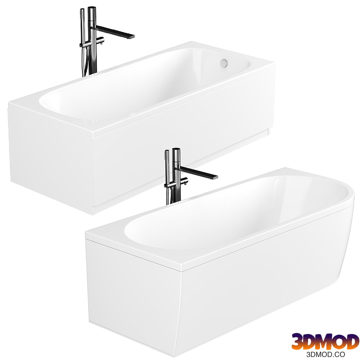 Acrylic bathtub Cezares Plane Solo Mini 160x70