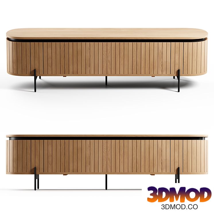 Kave Home - Licia TV stand, 200x55 cm