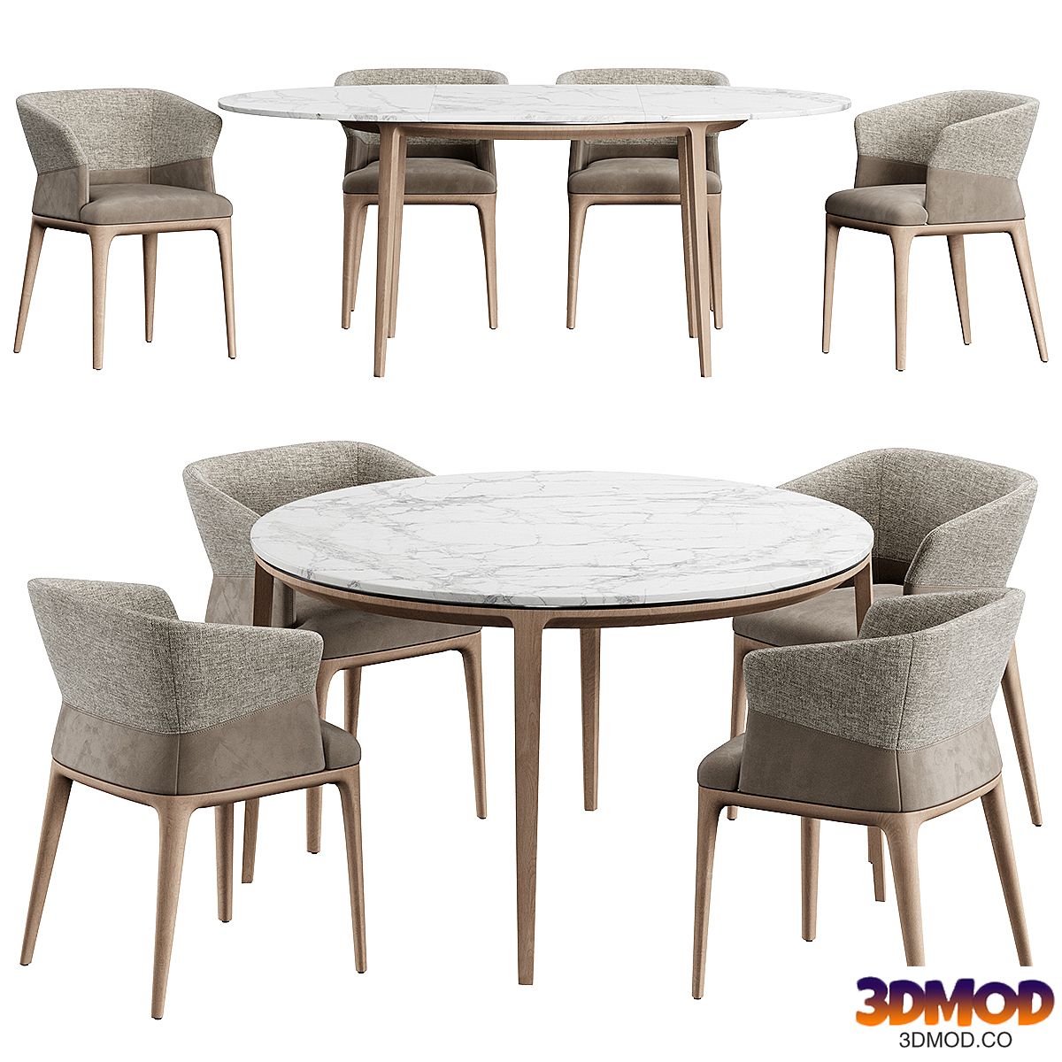 Quad Chair Dinning Set M