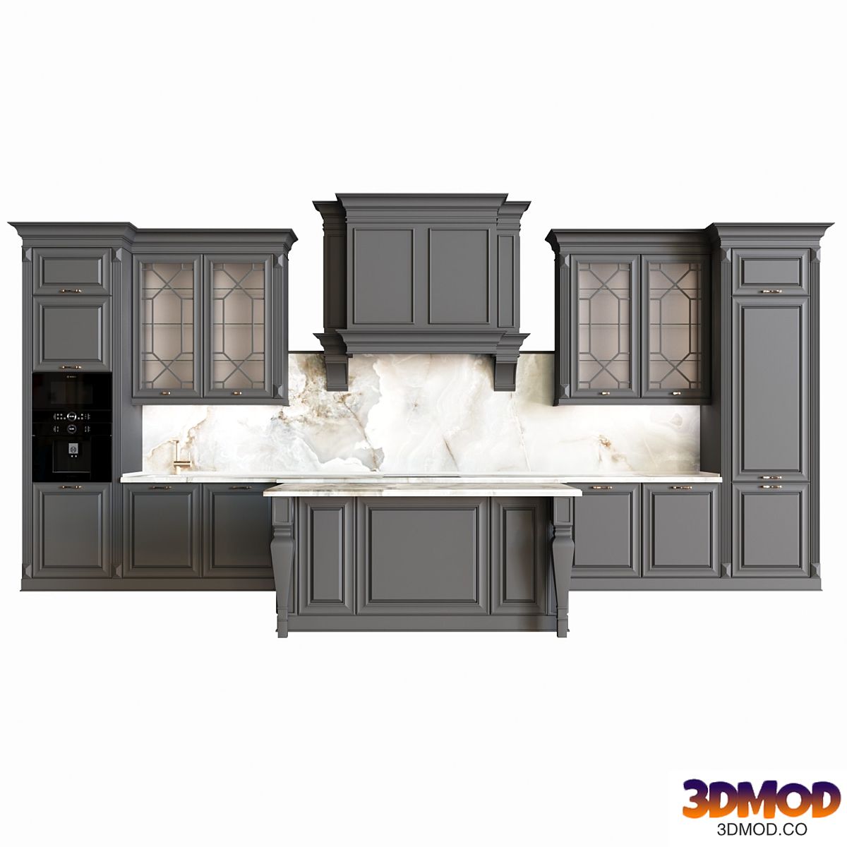Neoclassical kitchen 04