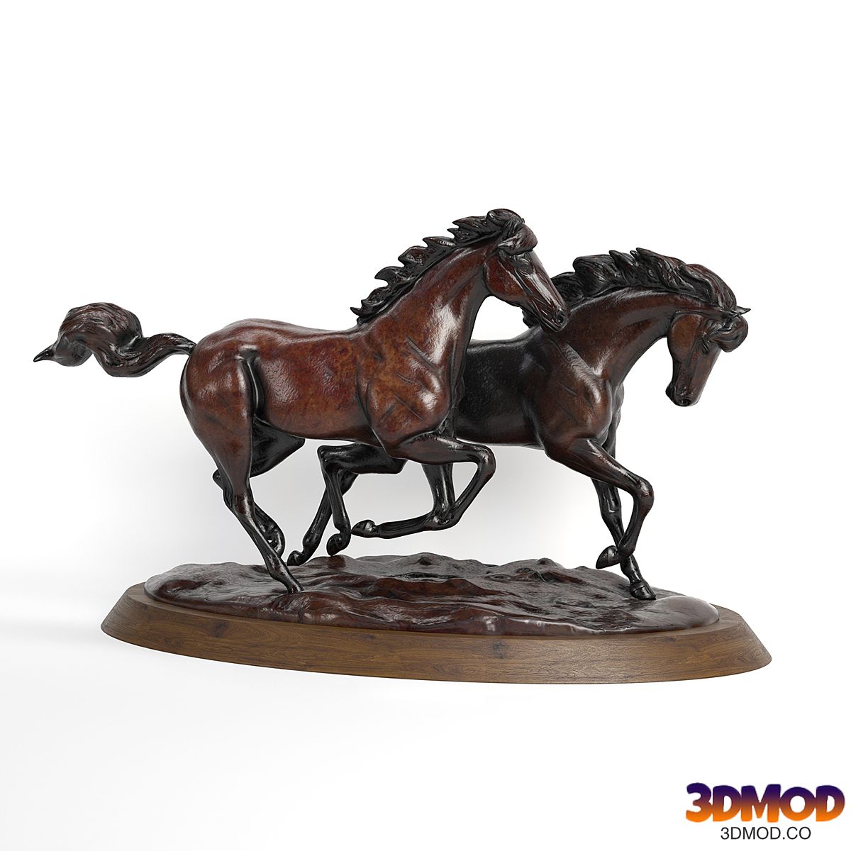 running horses