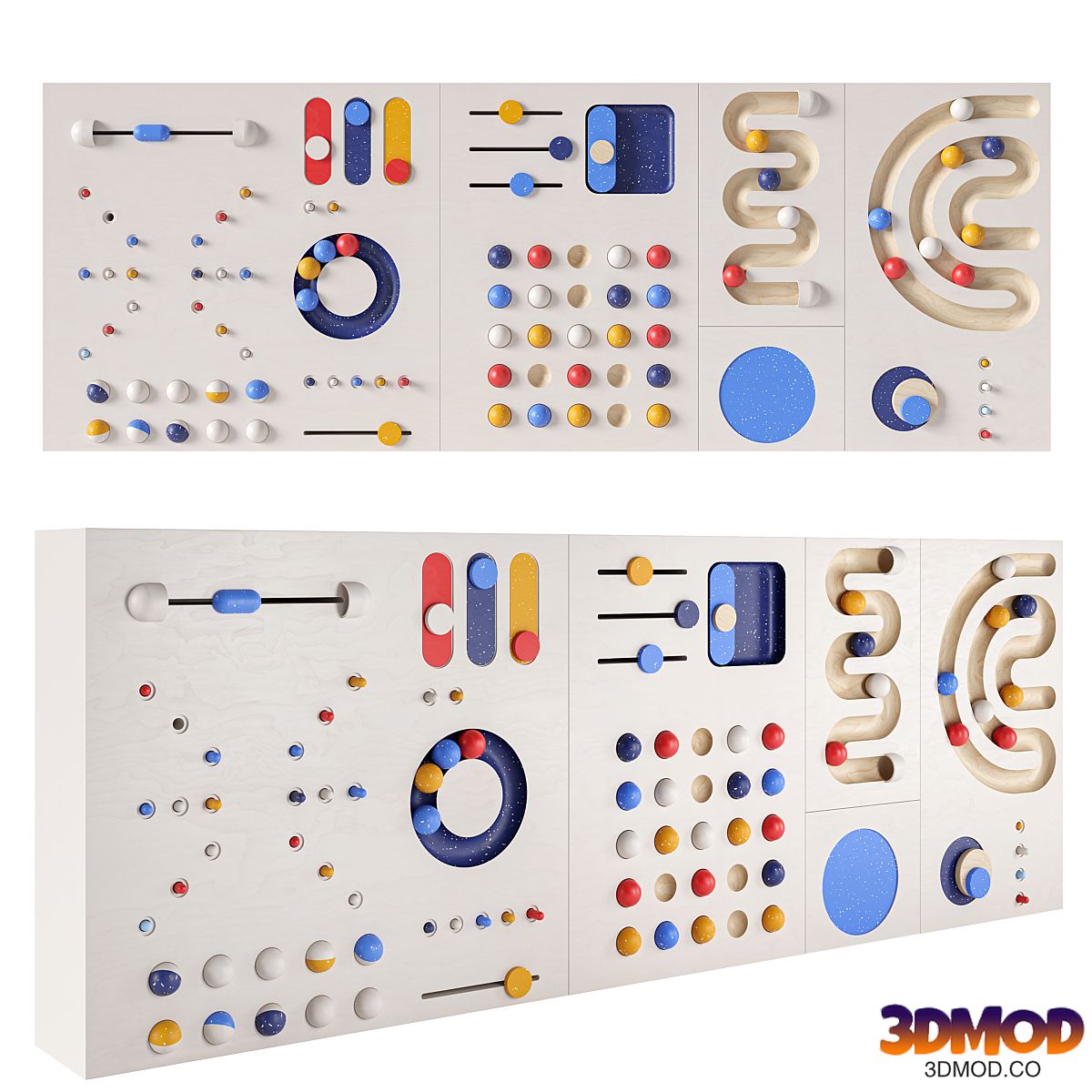 Interactive game board (panel) for a children's room