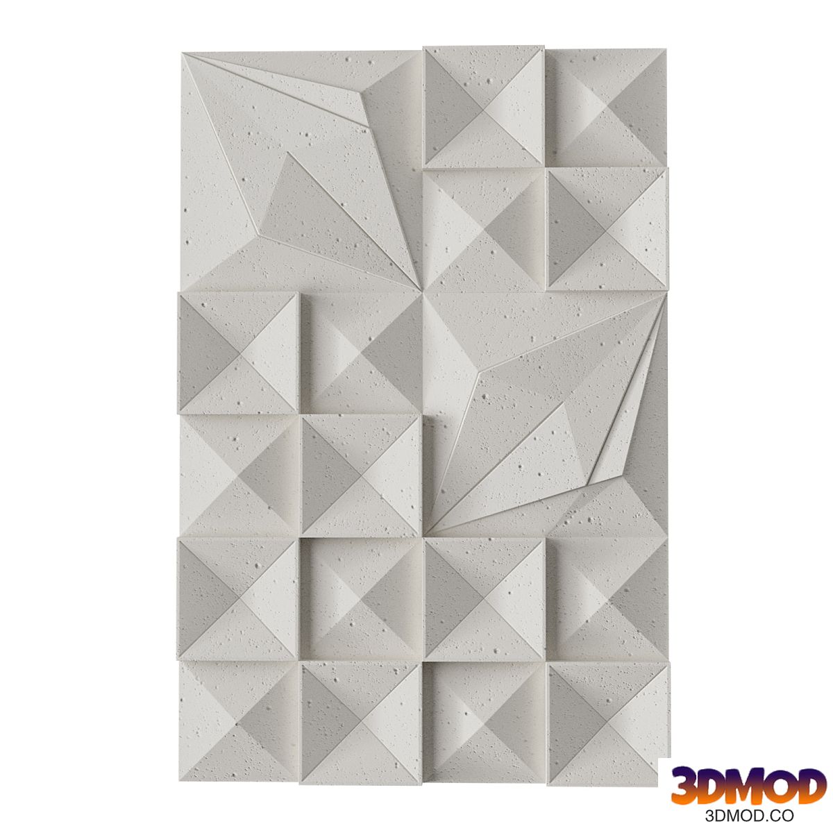 Lava Ash Tile Dimensional Wall Art