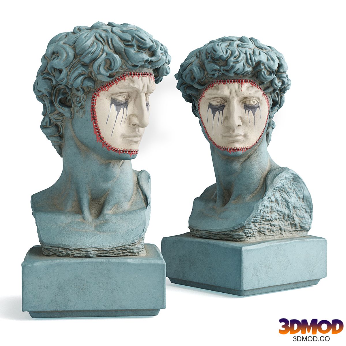 David Michelangelo masked bust