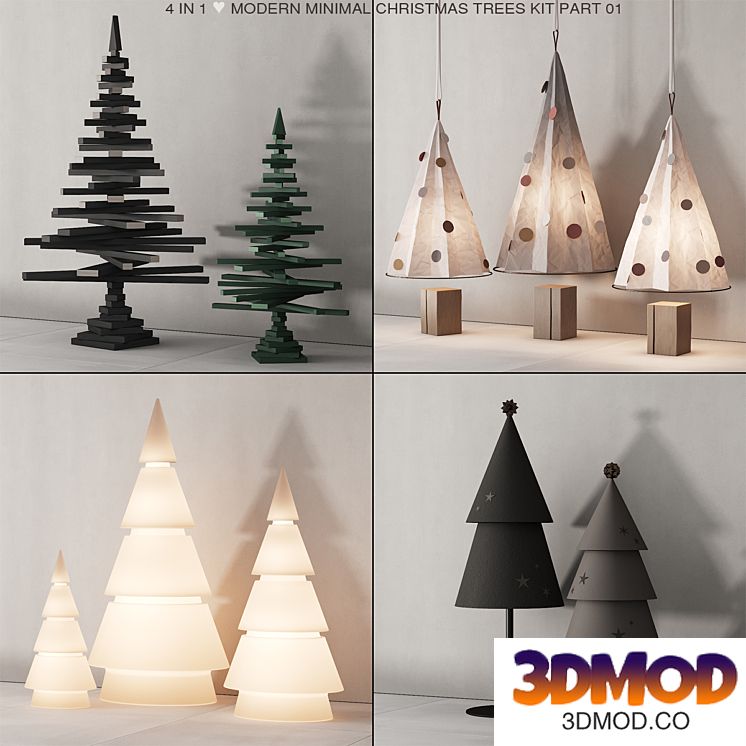 237 happy new year 01 modern christmas trees 01