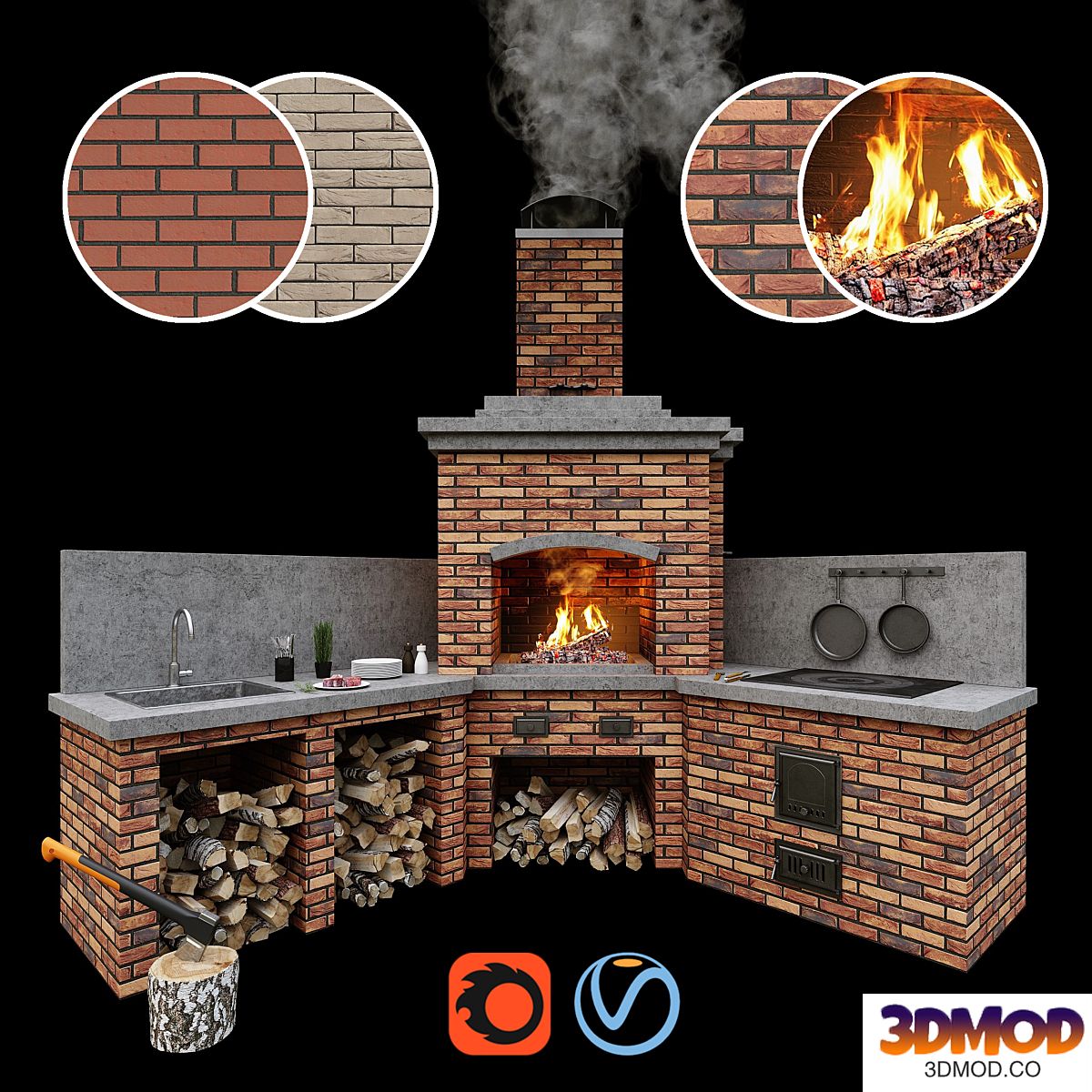 Barbecue oven 2 / Brick BBQ 2