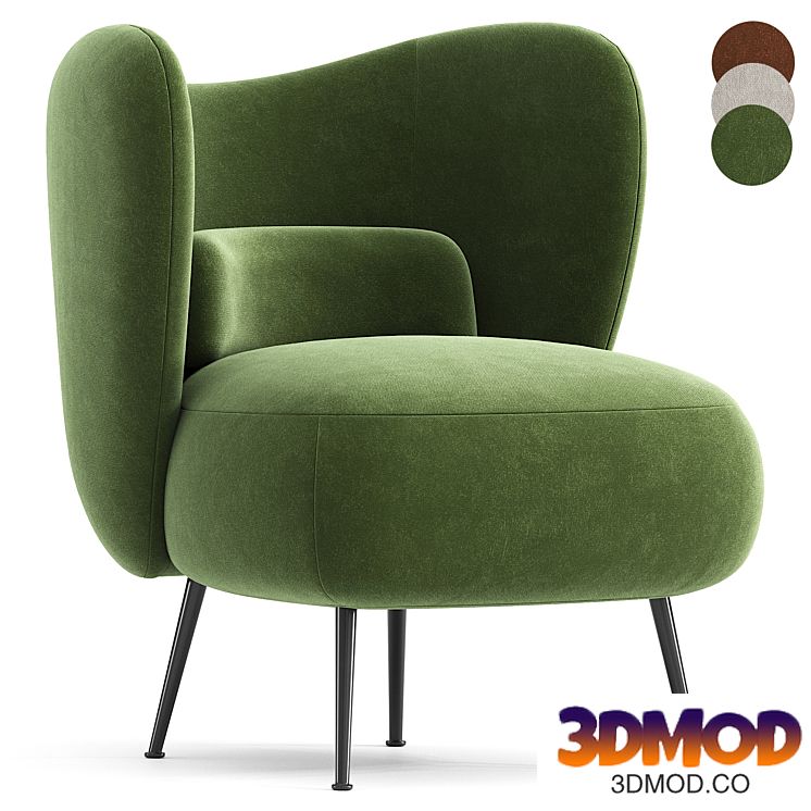 Frankie-James Upholstered Barrel Chair