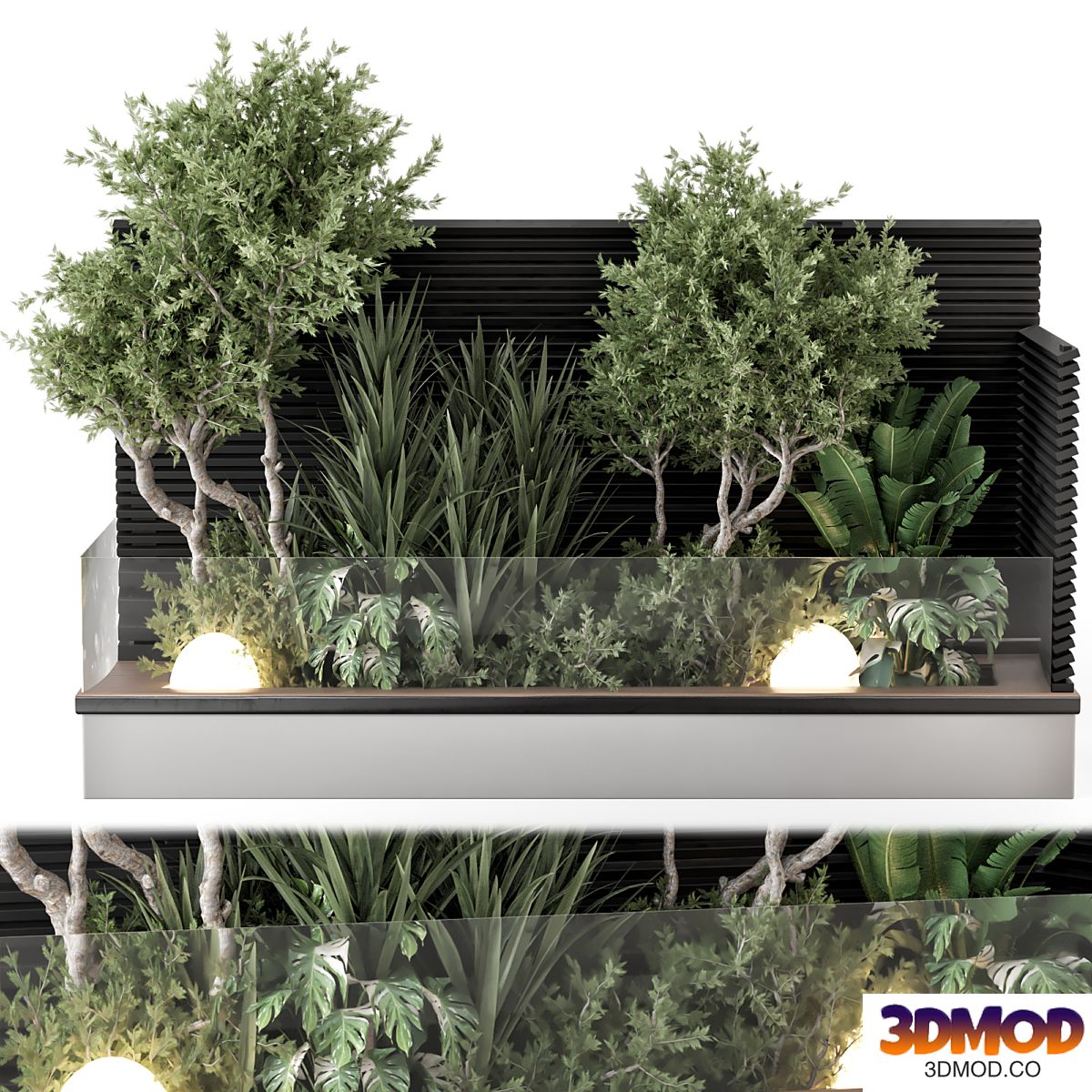 Backyard and Landscape Set Bush and Tree - Set 1139