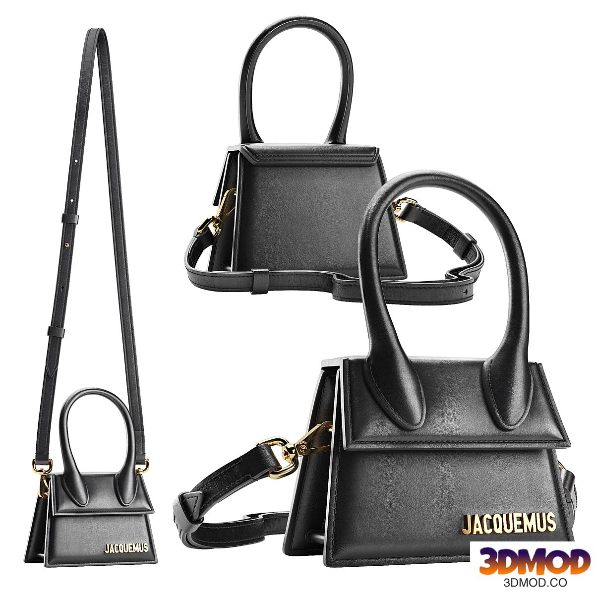 Ssence JACQUEMUS Black La Montagne Le Chiquito Clutch