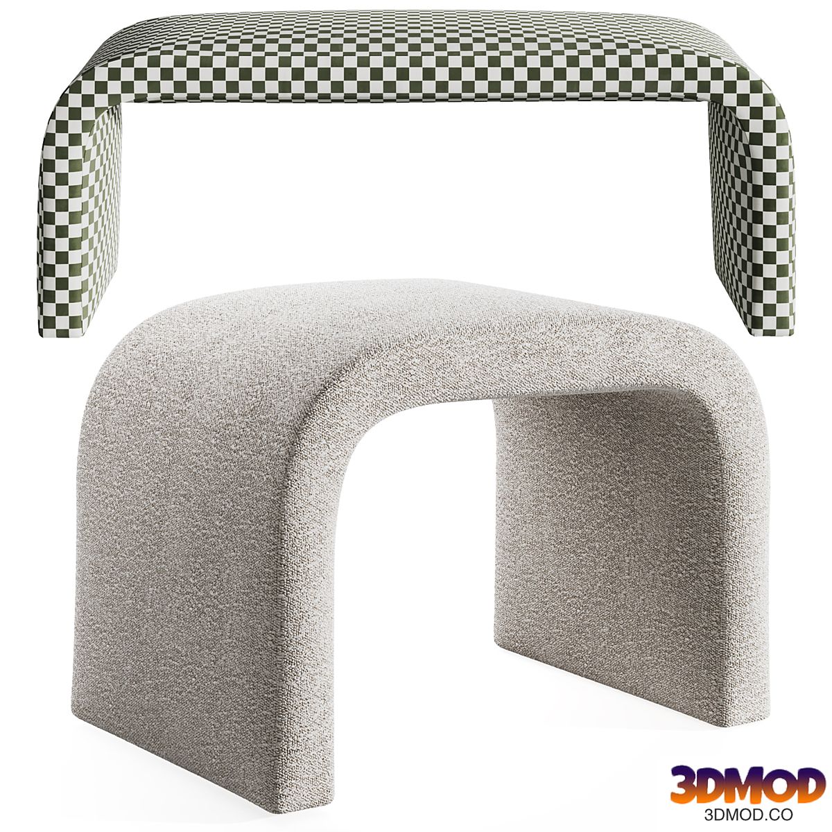 Sienna pouffe and bench by Urban outfitters