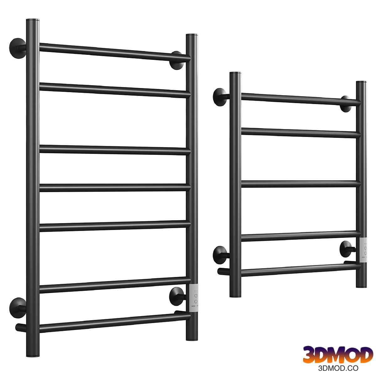 Electric heated towel rail EWRIKA Safo AS3 80x50, black