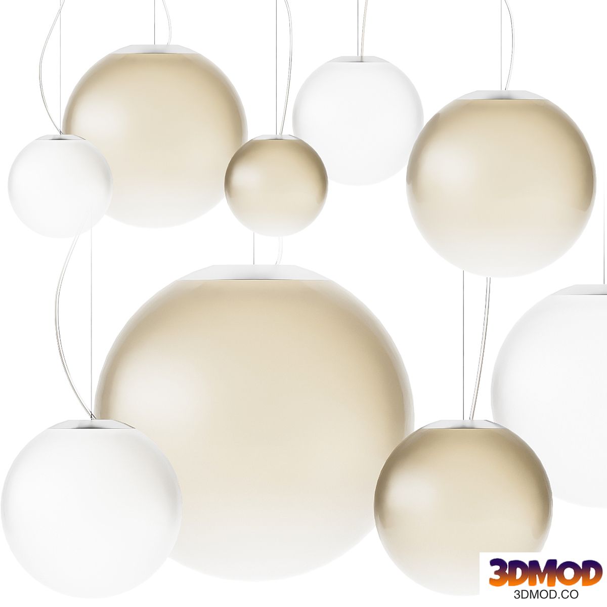 Smoke Pendant Lamp by Panzeri