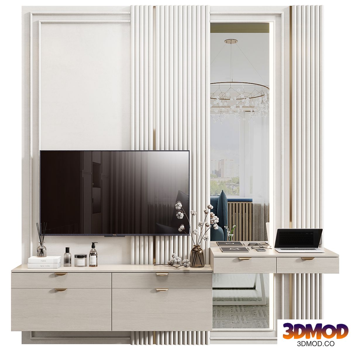 Room tv wall 11