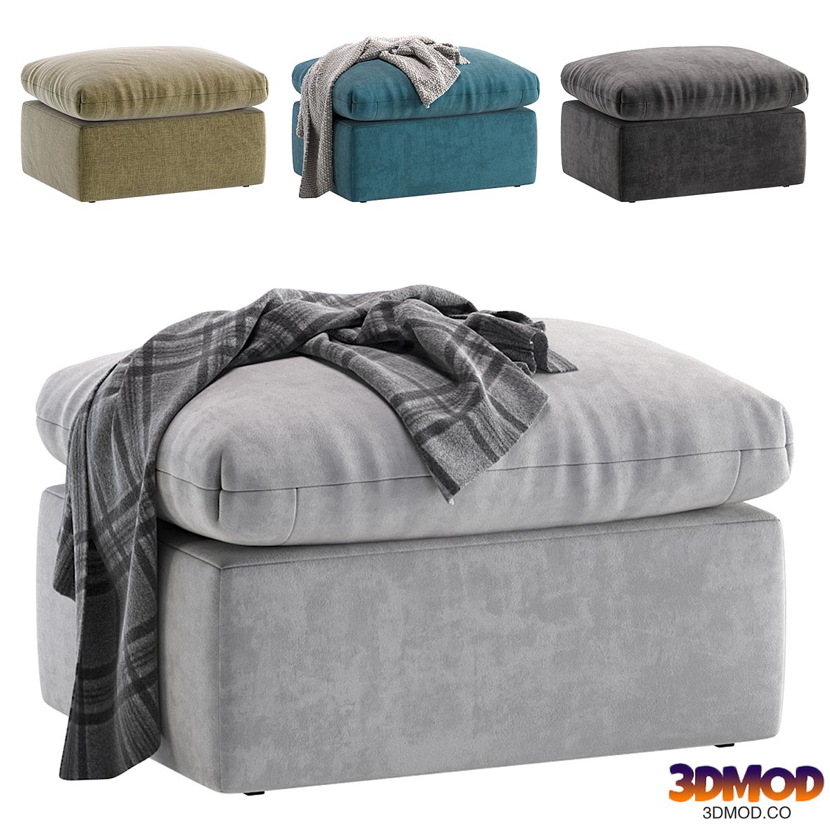 Pouf Parsi Velvet Mint Divan.ru/Пуф Парси Диван.ру