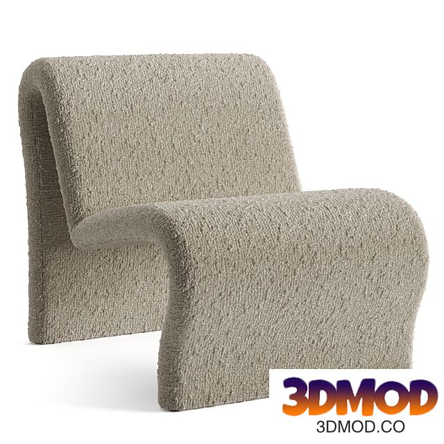 Curvy Sculptural Lounge Chair