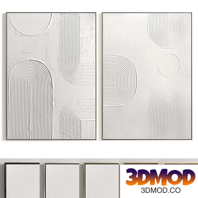Plaster Two Photo Frame T-261