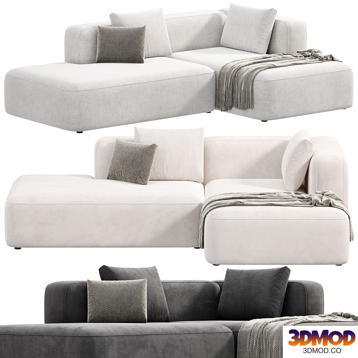 BASECAMP CHAISELOUNGE left Modular Sofa by makenordic 3