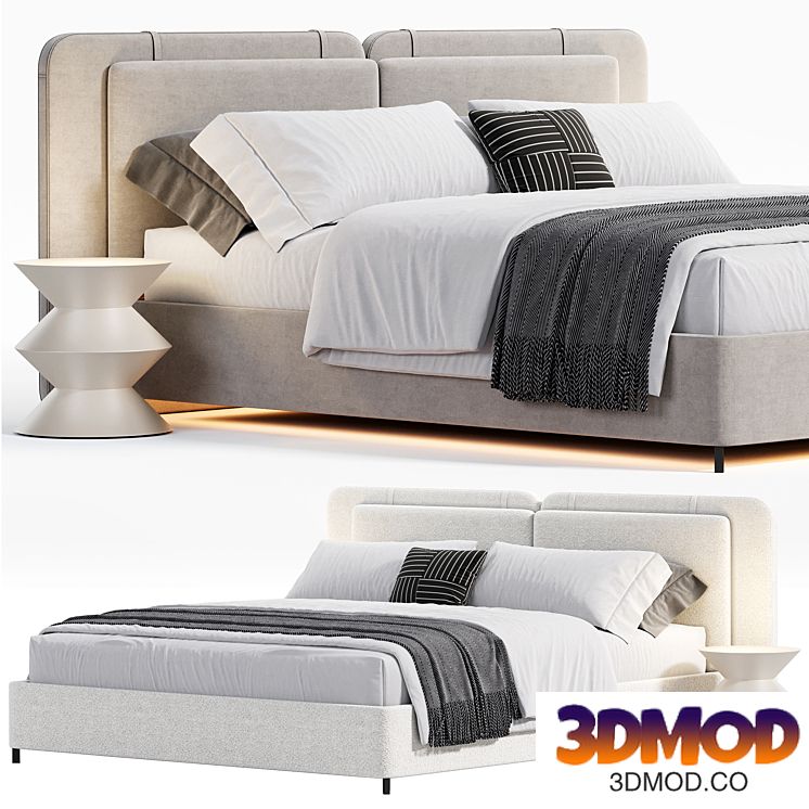 Tatlin soft bed By Minotti