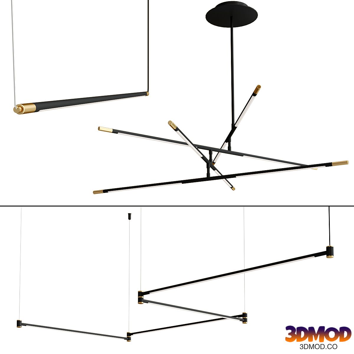 Drawing Line Gold Black collection