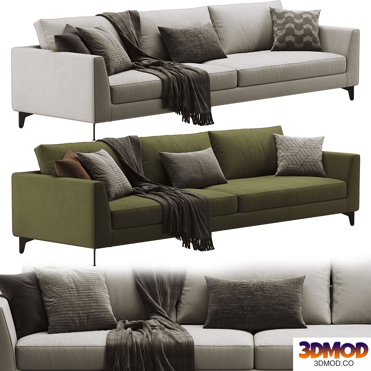 Meridiani Louis Up Sofa
