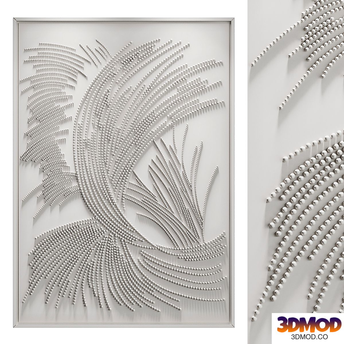 Panel WHITE FLAME