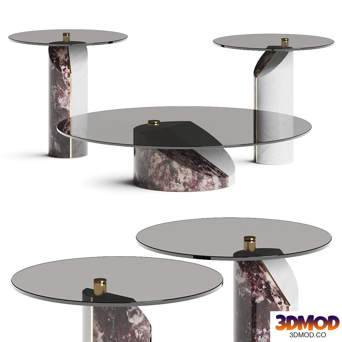 Baxter Ziggy Coffee & Side Tables