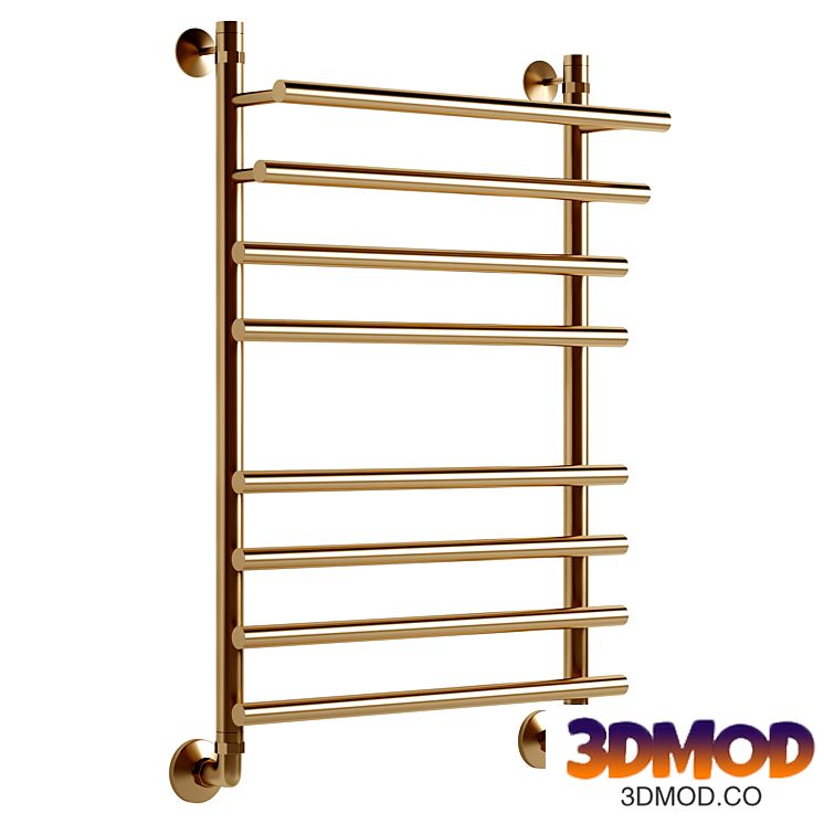 Water heated towel rail EWRIKA Medea Pr 80x50, gold