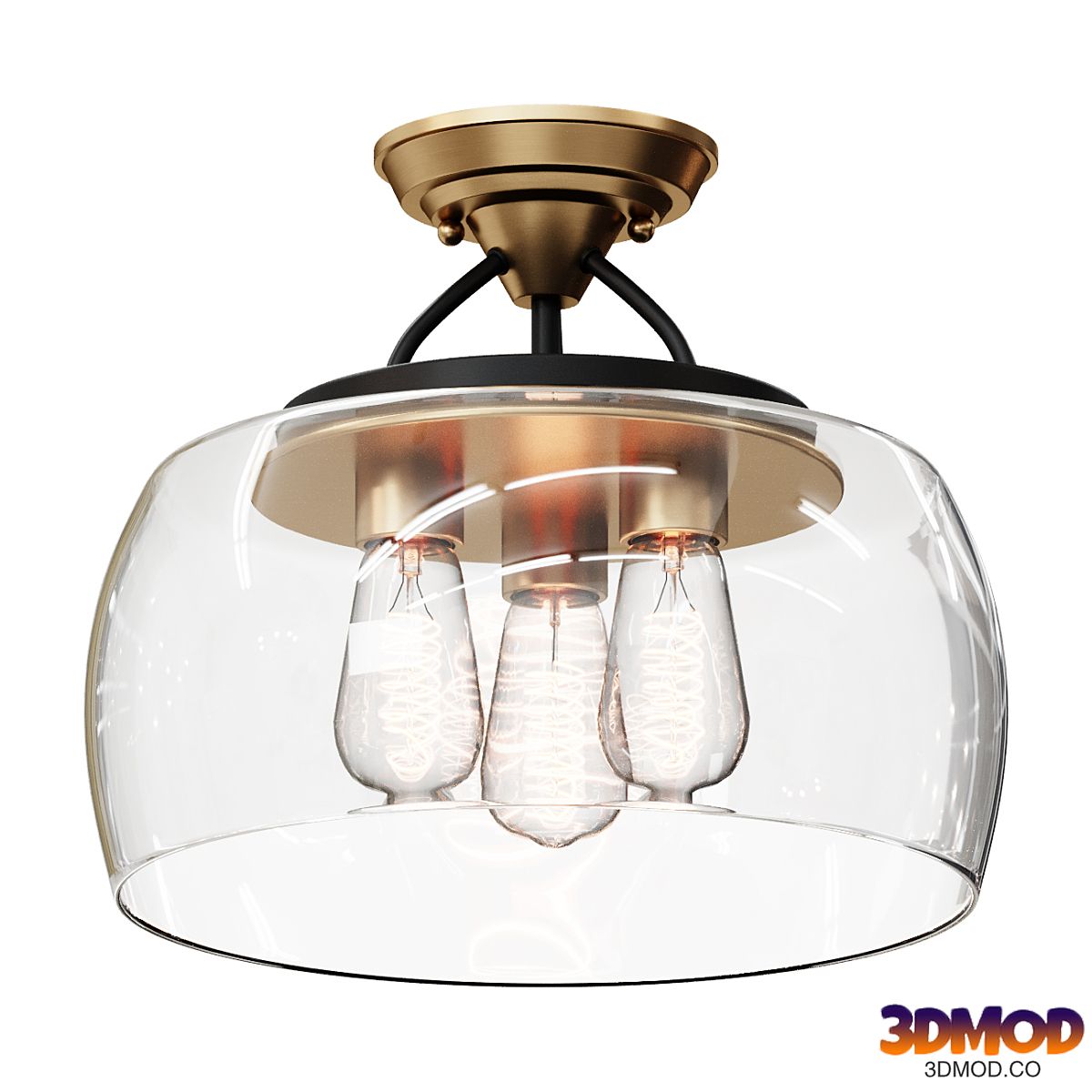 Chandelier MOD BOWL CEILING LIGHT - LARGE SKU FM19050 AB lamp
