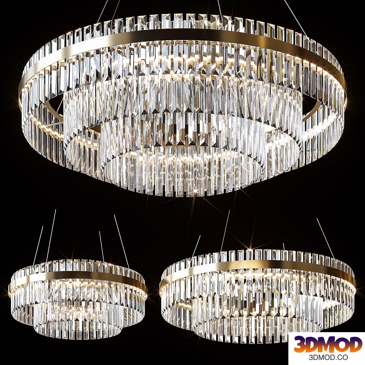 Pendant chandeliers VOYAGE by lampatron ⌀ 60cm ⌀ 80cm ⌀ 100cm