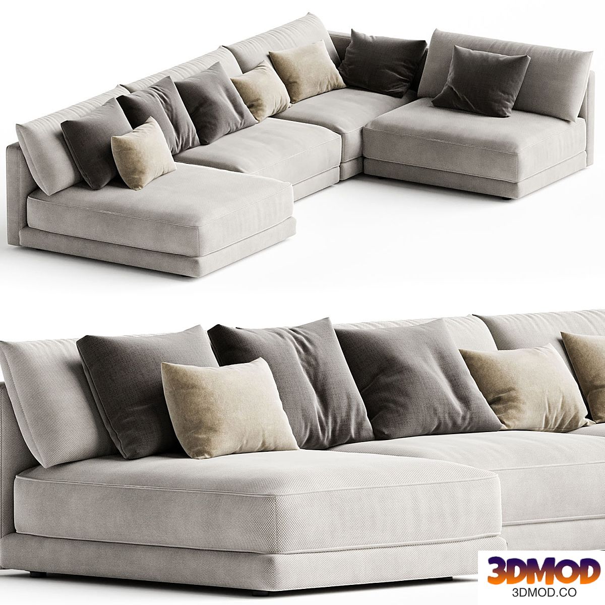 Blanche Katarina Corner Couch Sofa N1