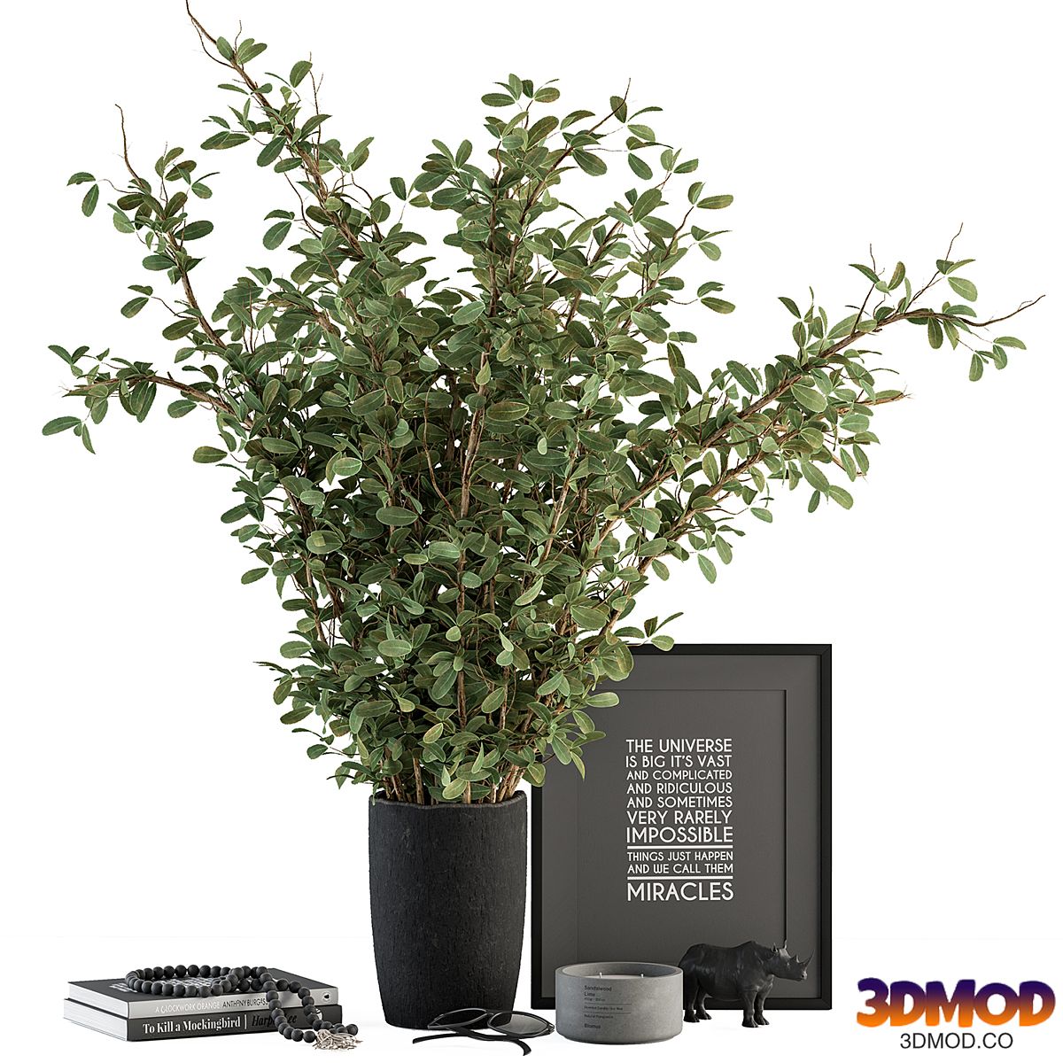 Vase and Plant Decorative Set - Set 119