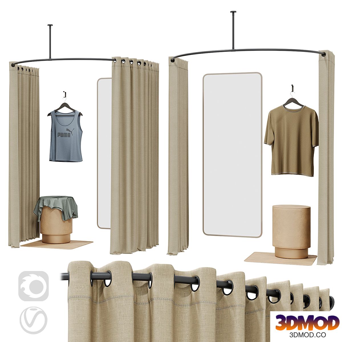 Dressing room (3 options)