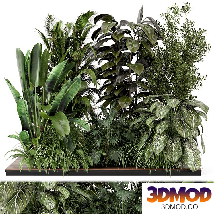 Outdoor Garden Set Bush and Tree - Garden Set 999