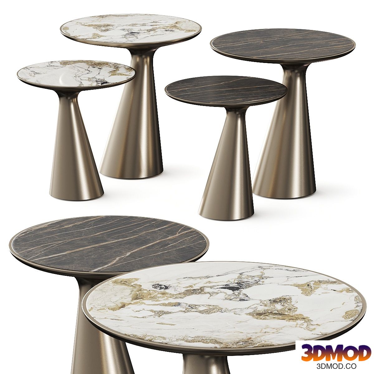 Cattelan Italia Peyote Keramik Coffee & Side Tables