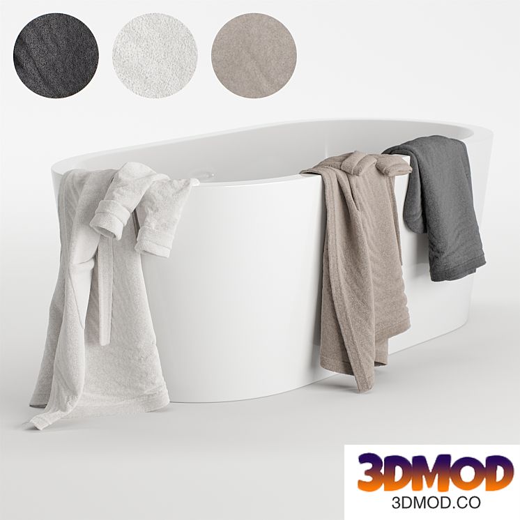 Bathrobes hanging set 2
