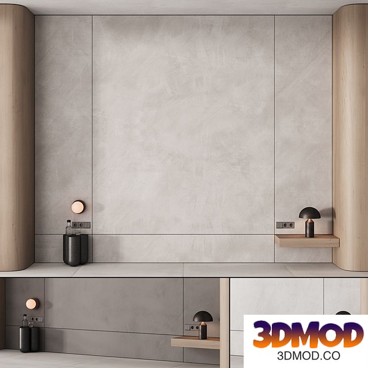 195 wall composition 01 bedroom headboard kit 01