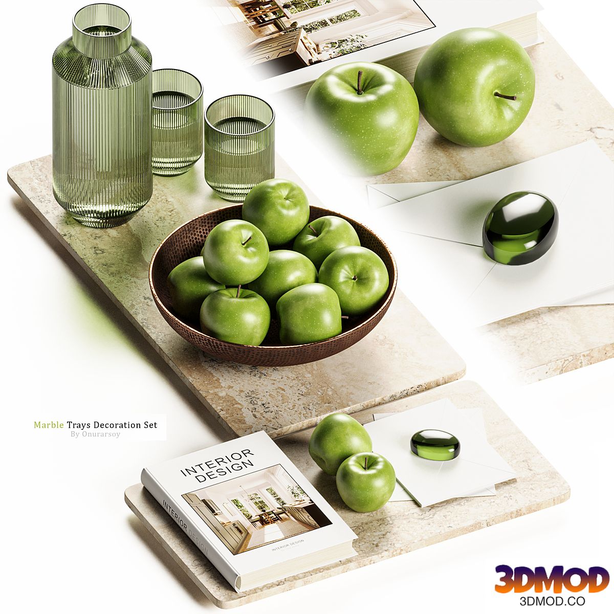 Zara Home - Marble Tray Decoration Set