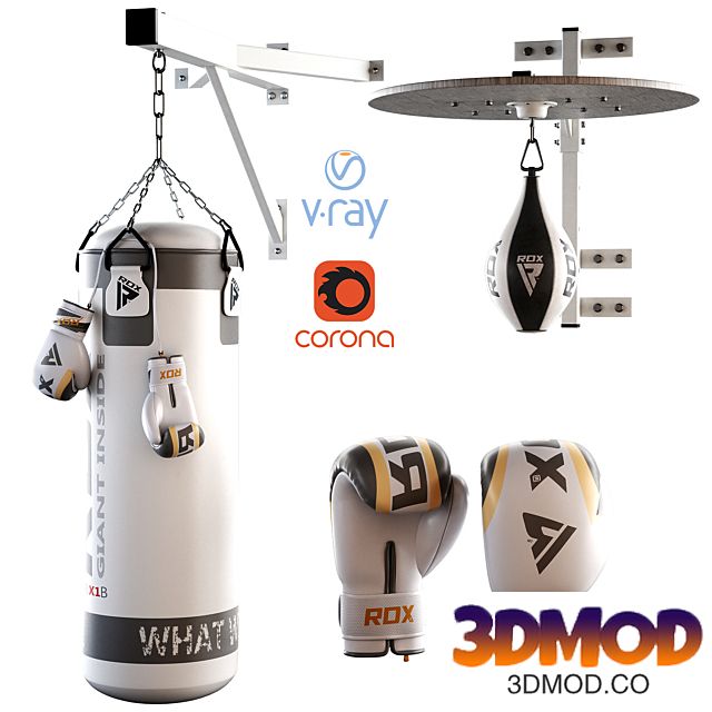 Set Punching bag and gloves from ROX_2