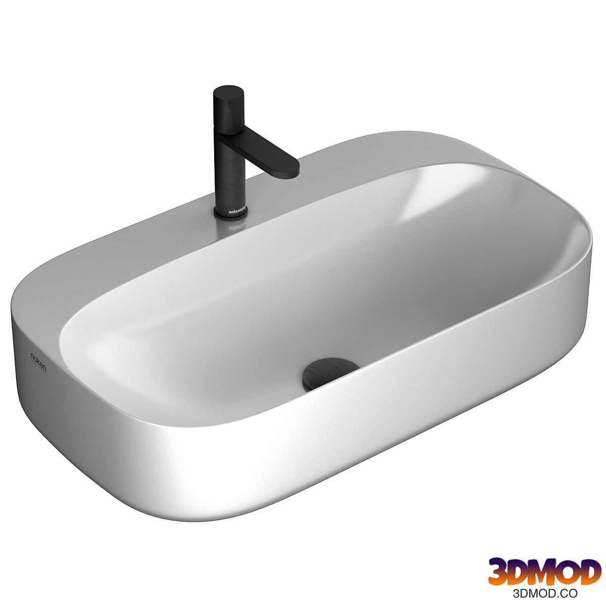 Washbasin Noken NK Arquitect by Porcelanosa & faucet Antoniolupi Indigo