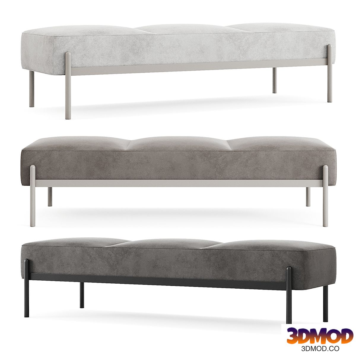 47° - 3° ÉTEL Bench by ARCHIPÉLAGO